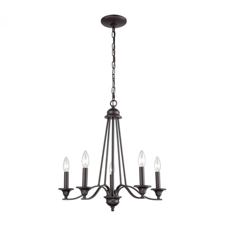 Thomas Farmington 5-Light Chandelier in in Oil Rubbed Bronze CN110521